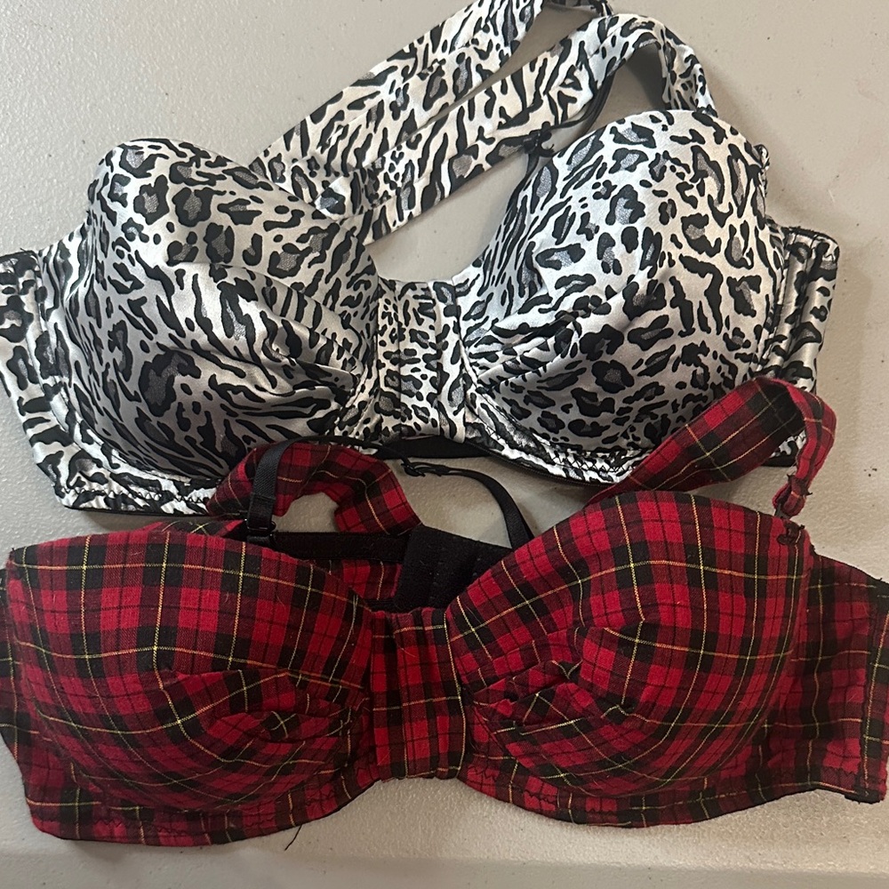 Leopard Print and Plaid Women's Bra Set by Sophie and Me for Twenty One
